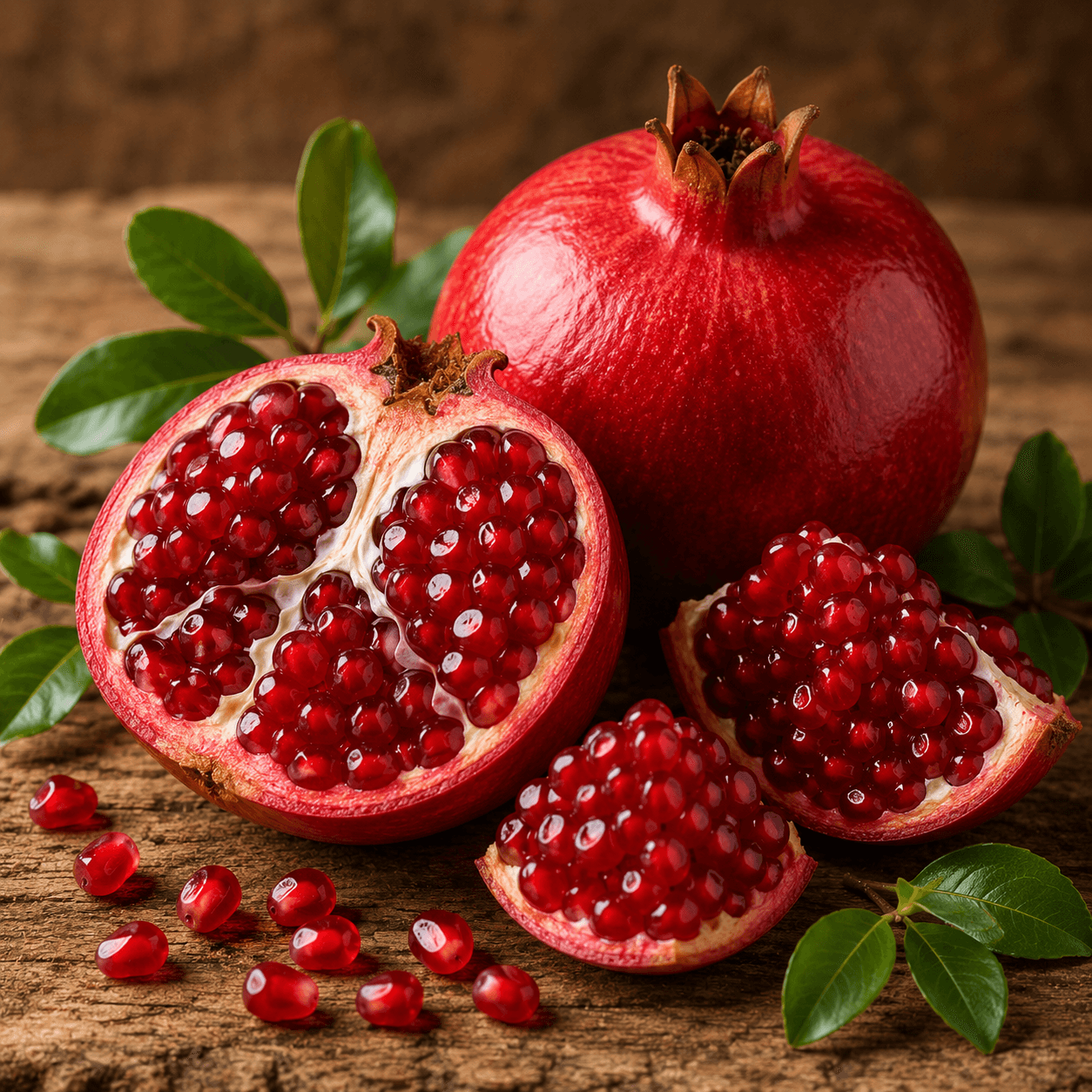 Organic pomegranate ingredient visual
