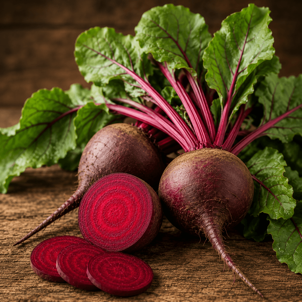 Organic beet root ingredient visual