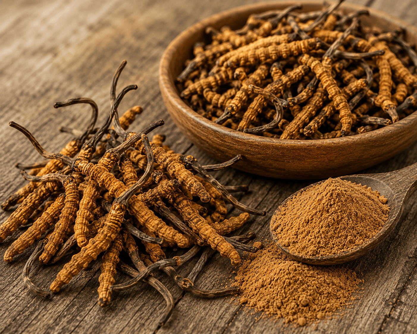 Cordyceps mushroom ingredient visual