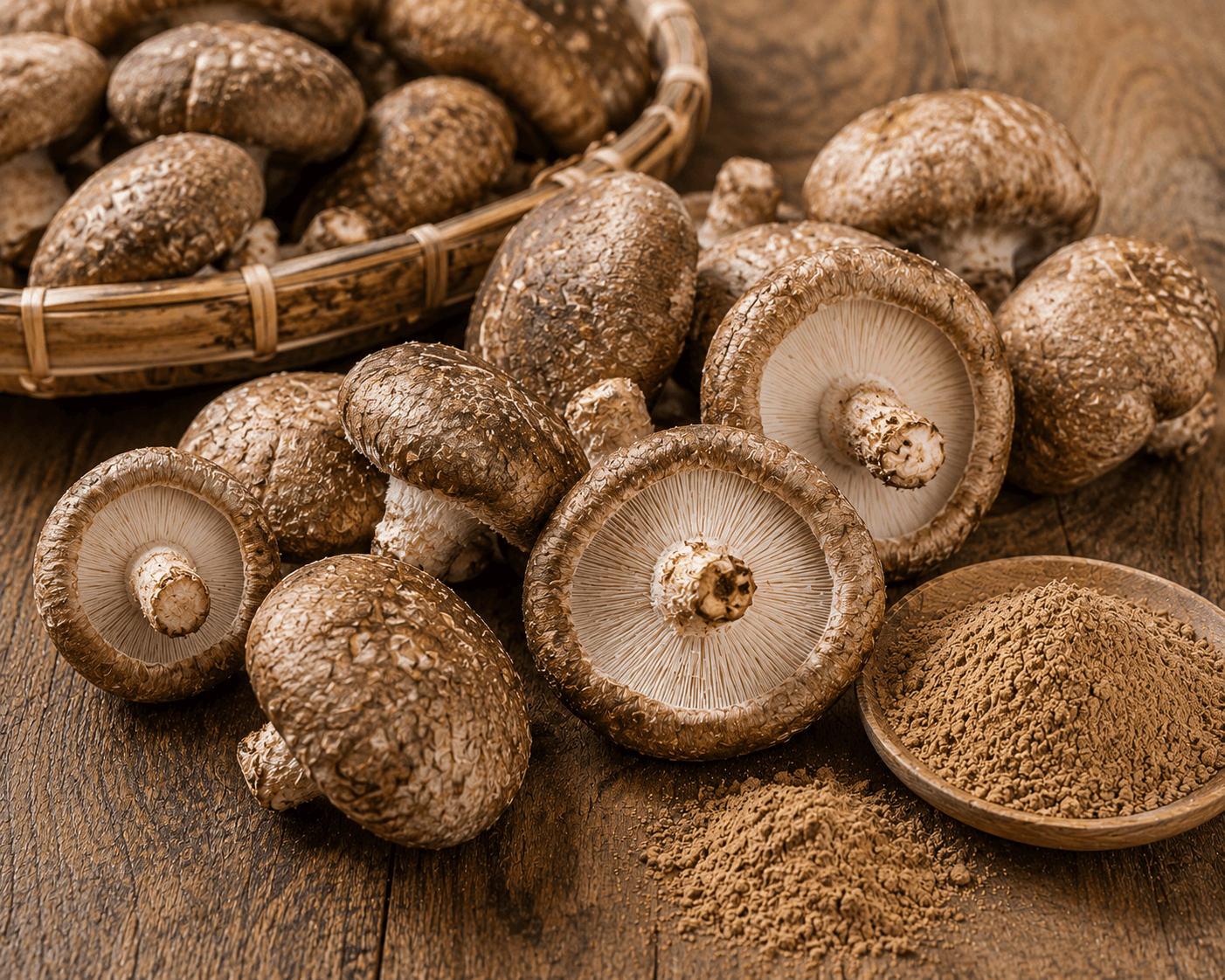 Shiitake mushroom ingredient visual