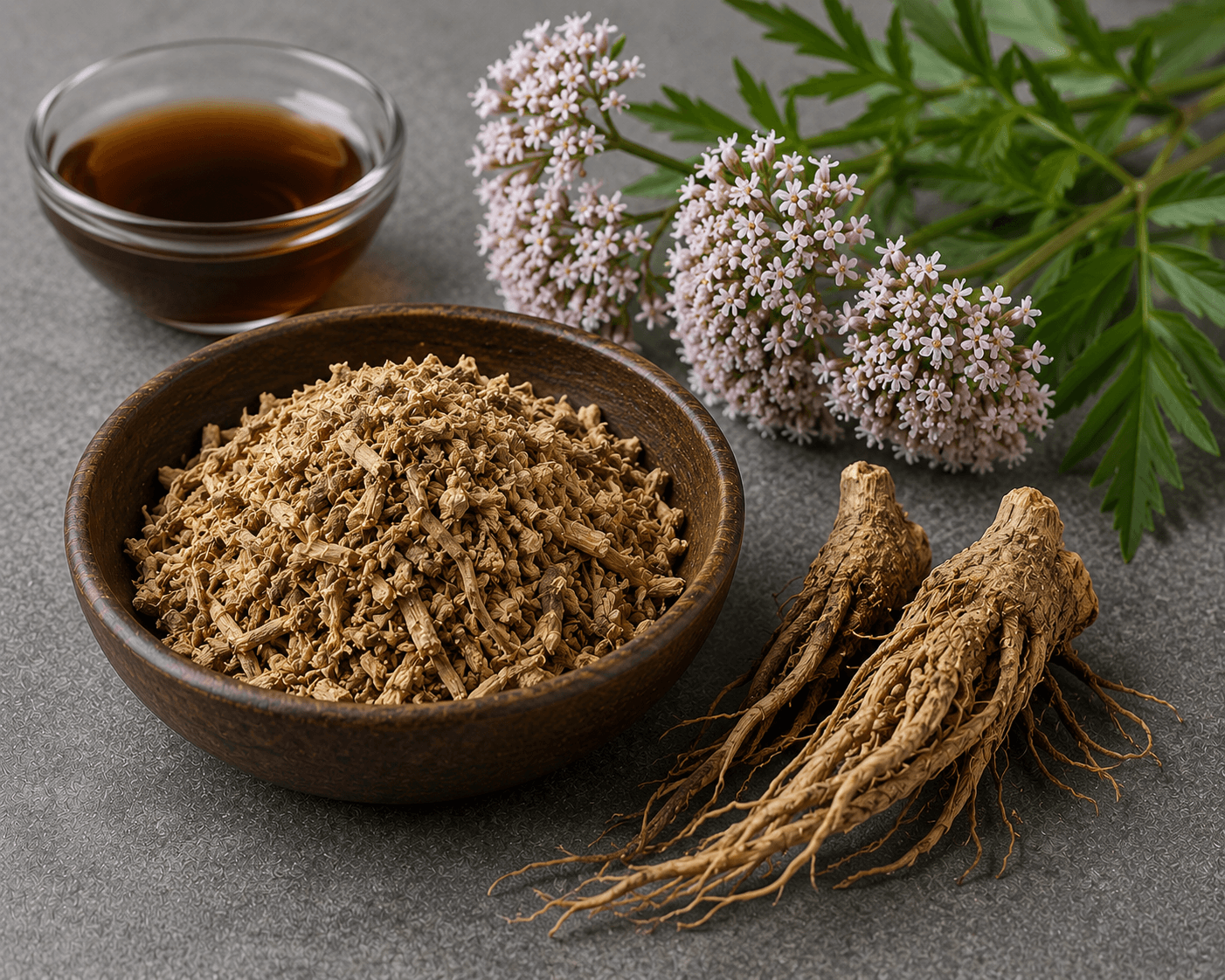 Valerian root ingredient visual