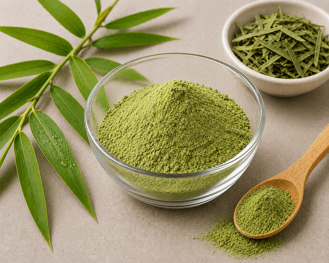 Bamboo leaf extract ingredient visual